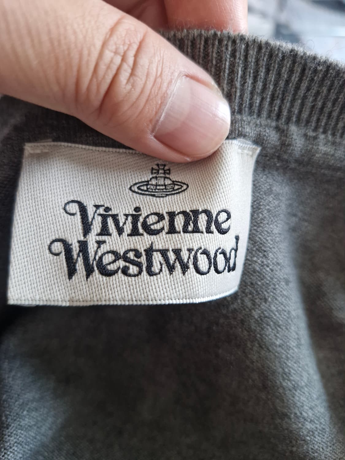 여성 비비안웨스트우드 크롭 그레이 가디건 F 상품이미지7