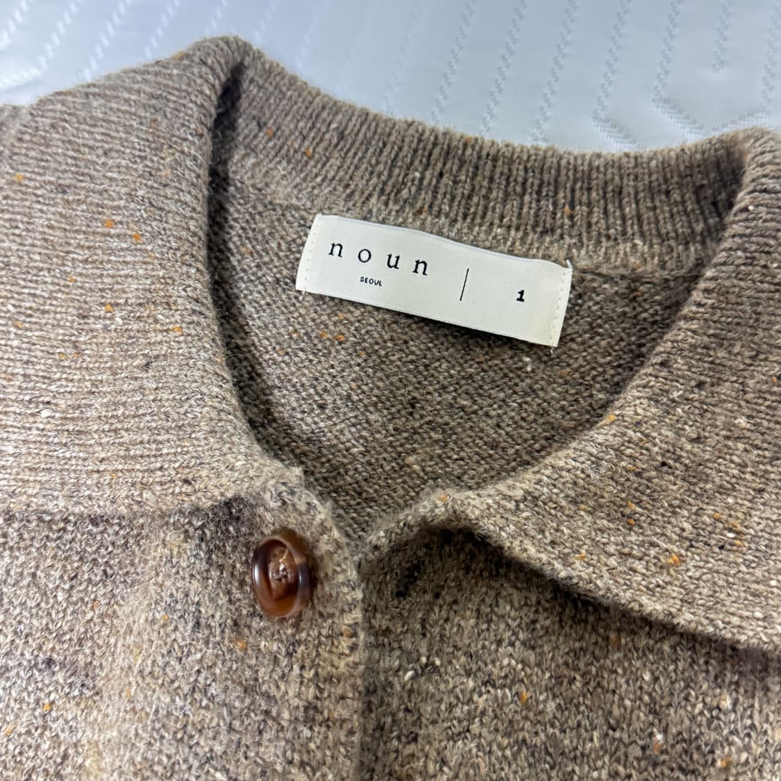 노운 네프 카라 가디건 베이지 1 상품이미지4