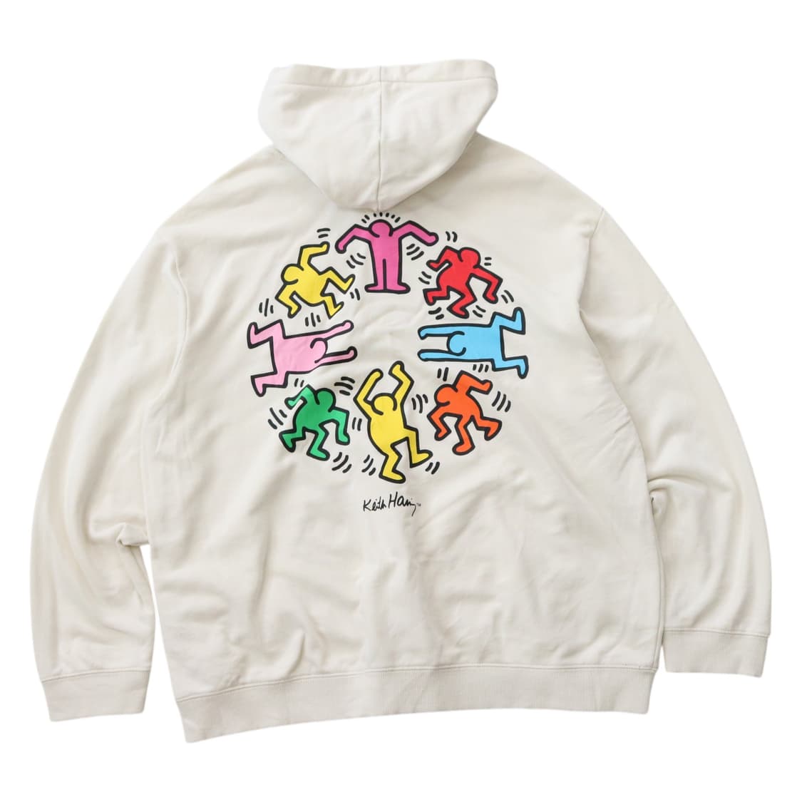 H&M x 키스해링 콜라보 릴렉스핏 그래픽 후드티 (XL) 상품이미지1