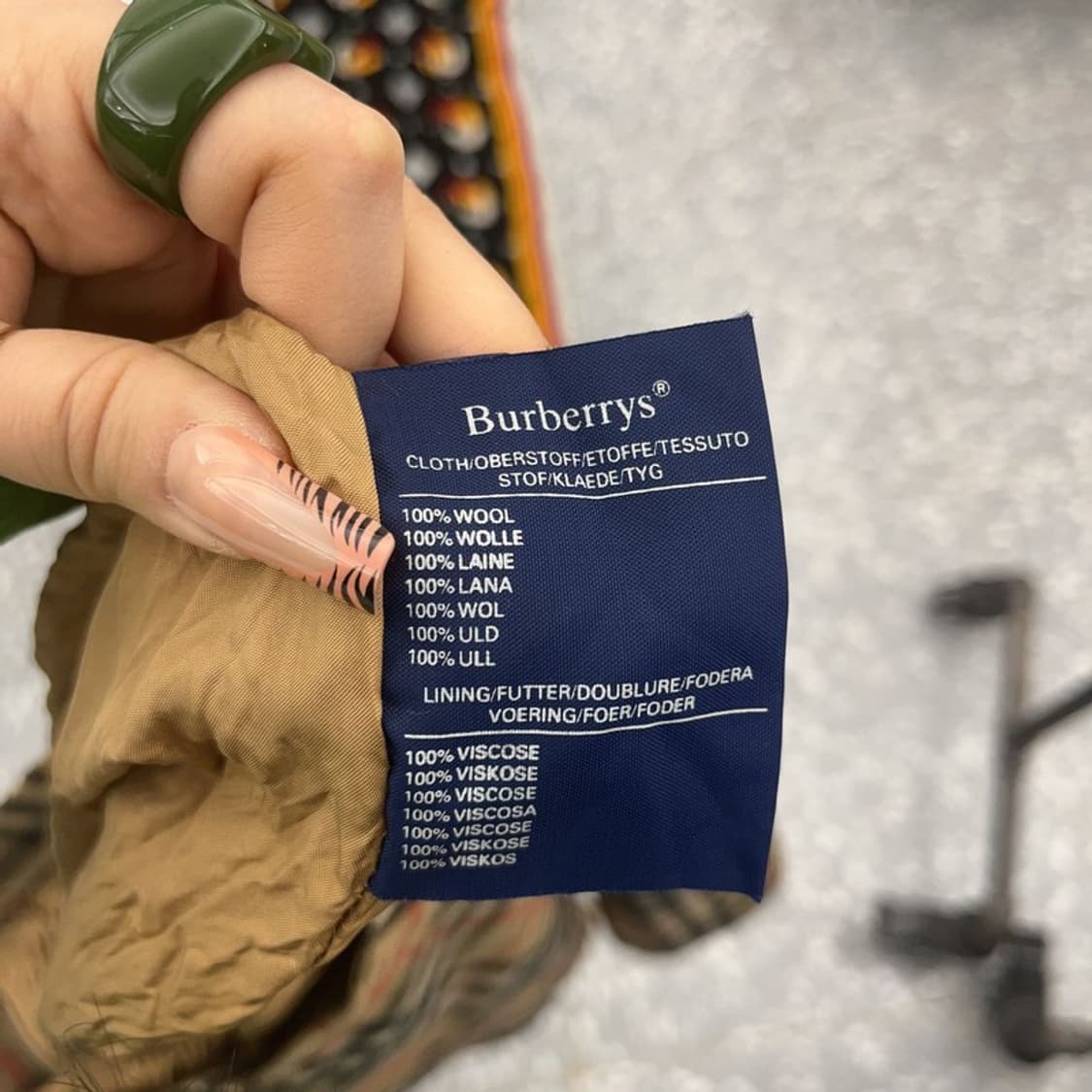 버버리 빈티지 모리 노바체크 울 미니스커트 24인치 C08273 상품이미지9