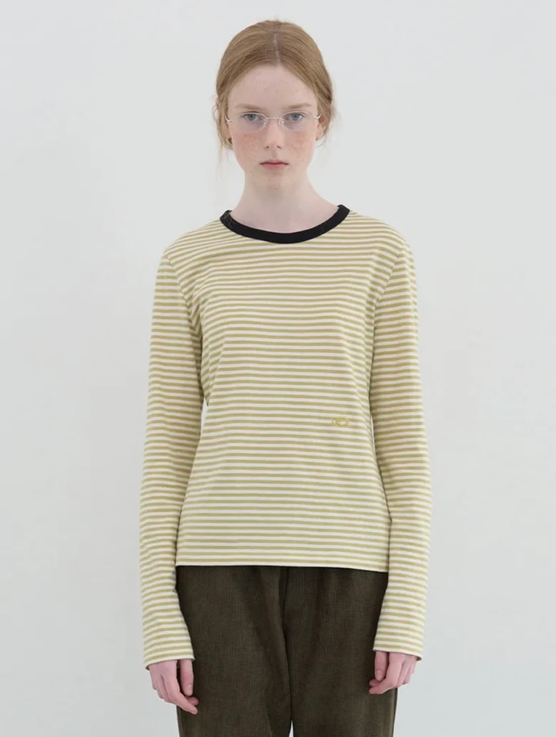 더블 로고 스트라이프 Lst (Yellow Stripe) 상품이미지1
