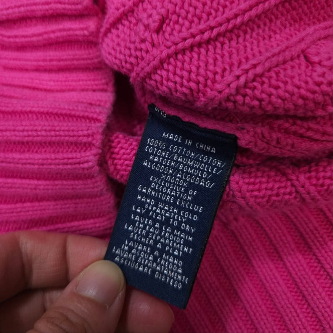 폴로 랄프 로렌 케이블 니트 XS 상품이미지6