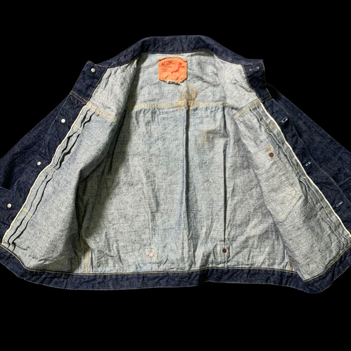 [M] 오어슬로우 1세대 타입 셀비지 데님 자켓 상품이미지4