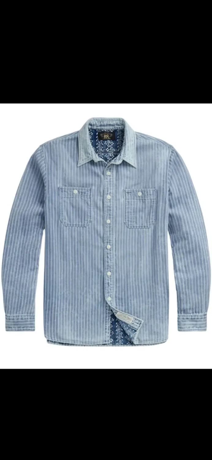 RRL 인디고 더블페이스 셔츠(M) 구해봅니다. 상품이미지1