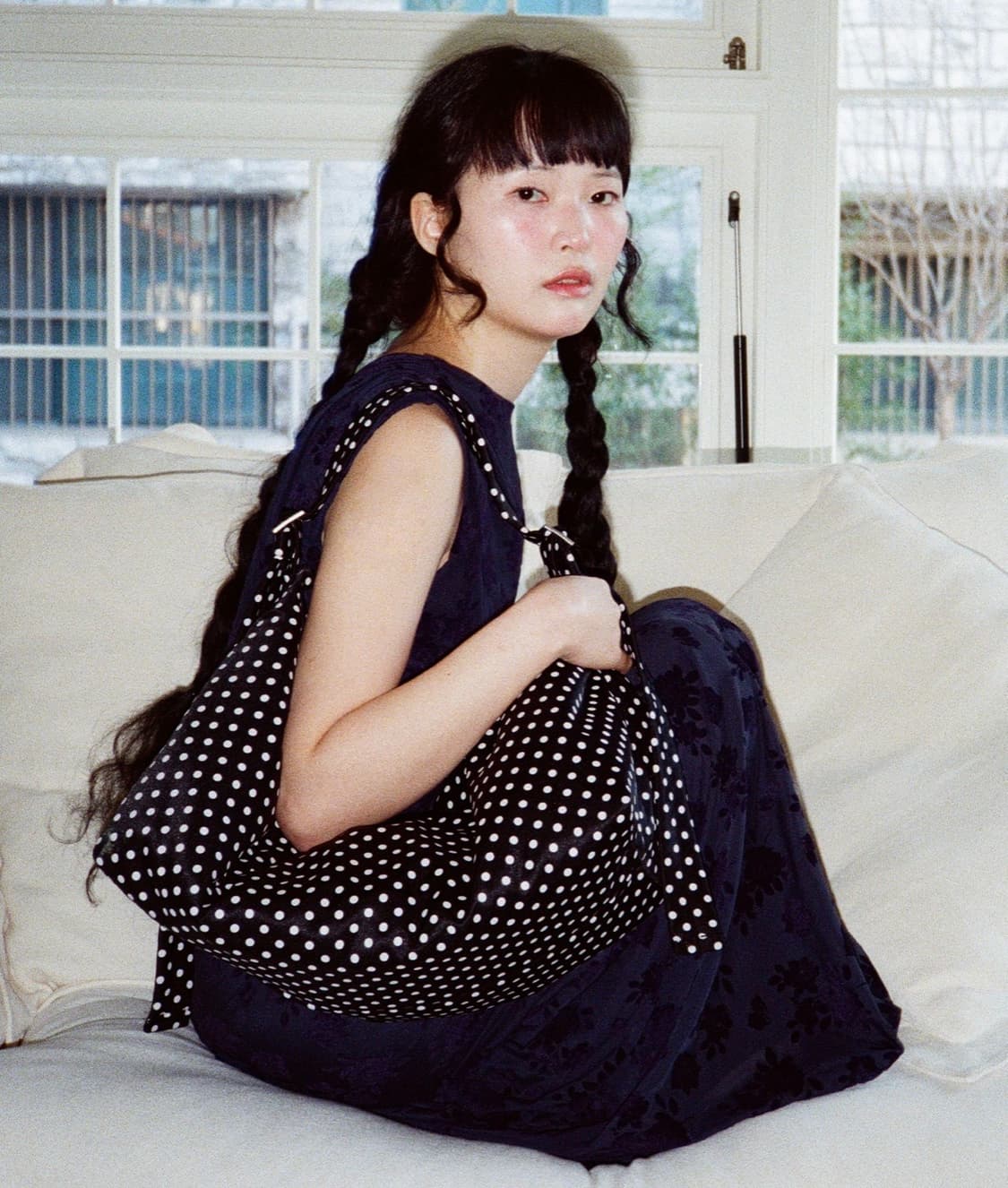 얀시시 필로우 보트백 도트 상품이미지1