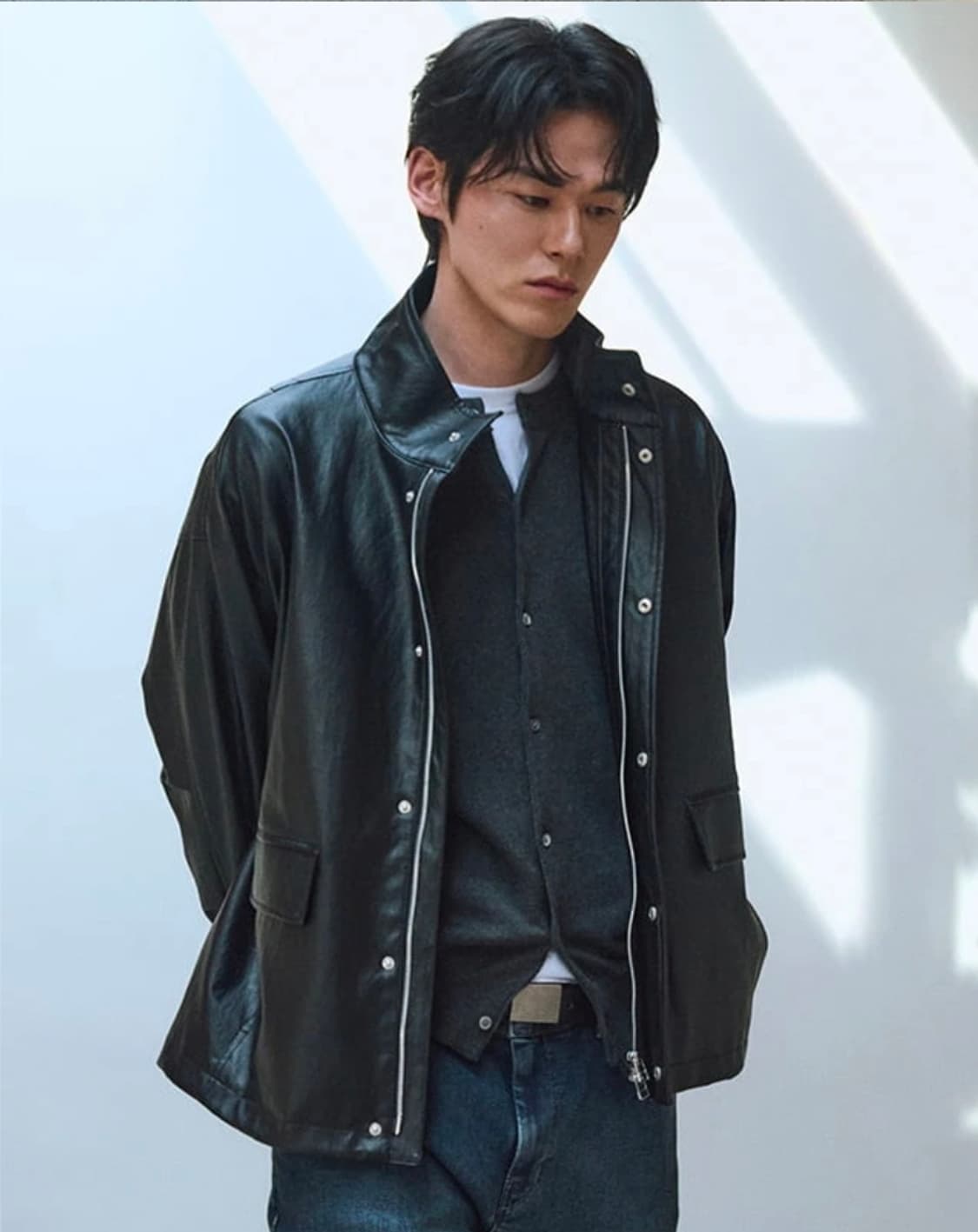 (착샷) 247시리즈 레더 필드 자켓 비건 상품이미지10