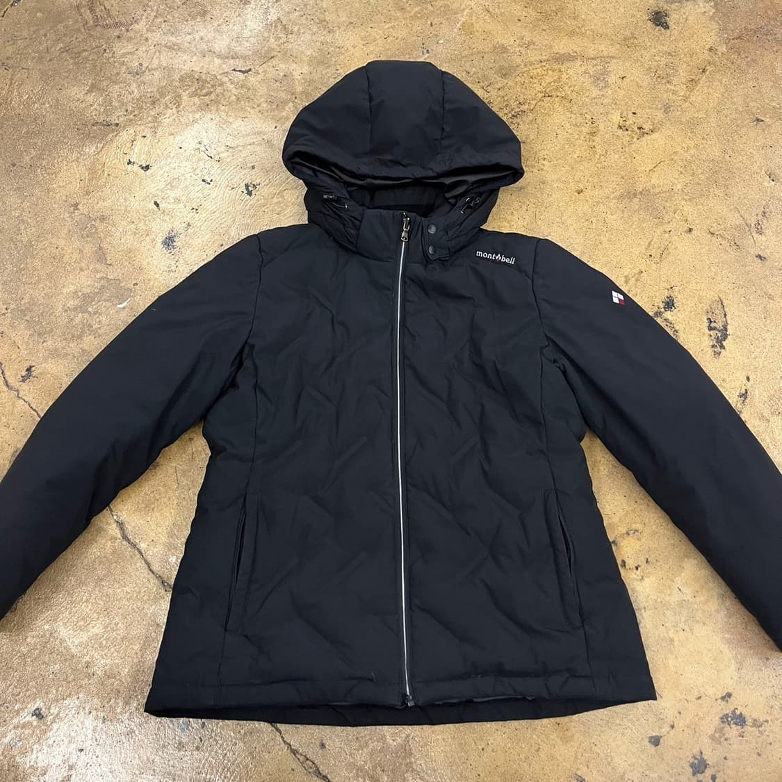 [정품/M] 몽벨 경량 후드 패딩 자켓 b16 상품이미지3
