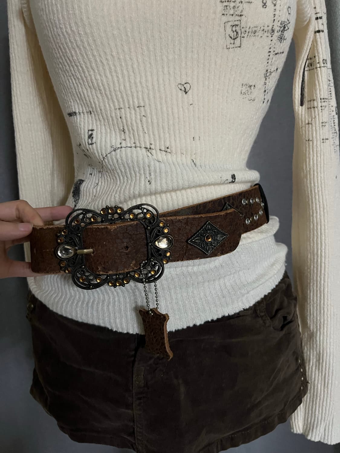 보헤미안 웨스턴 y2k벨트 상품이미지1