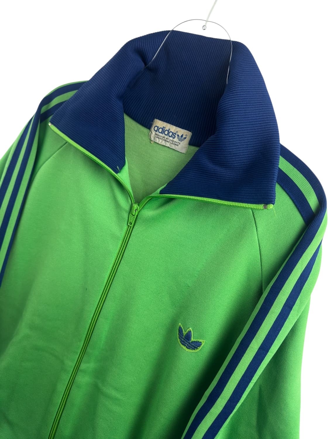 80s 아디다스 서독제 네이비그린 트랙탑져지1417 상품이미지3