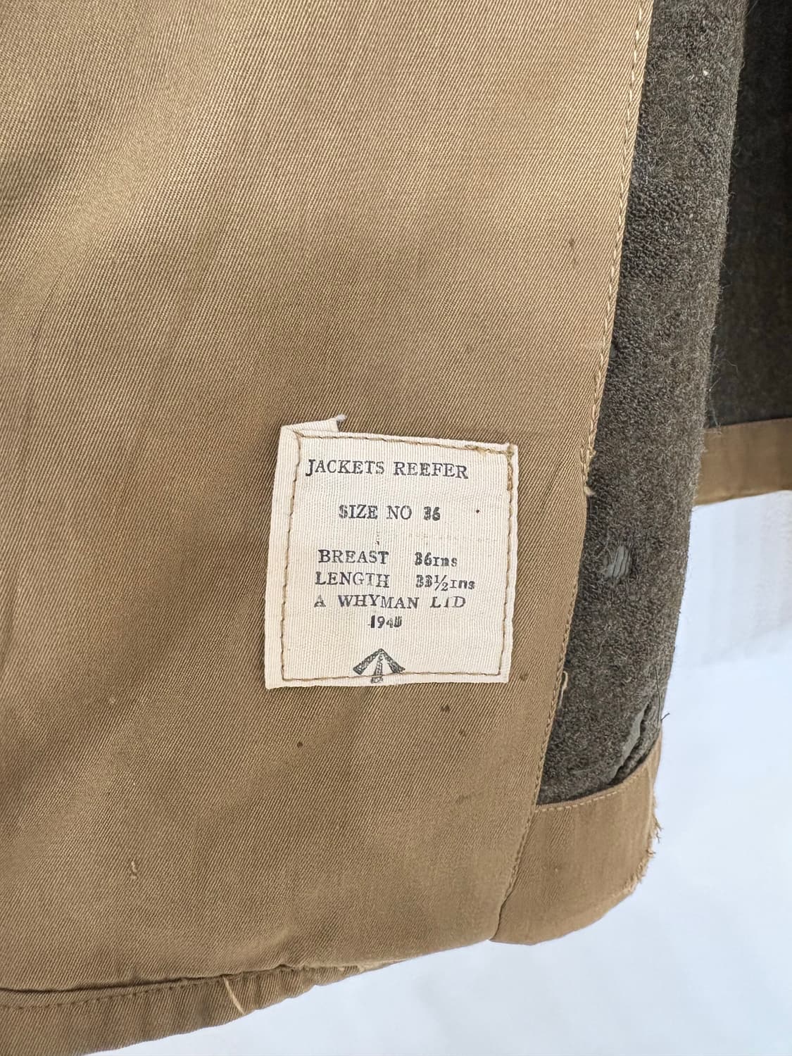 Rare!!! 40‘s British Army Reefer Coat  상품이미지7