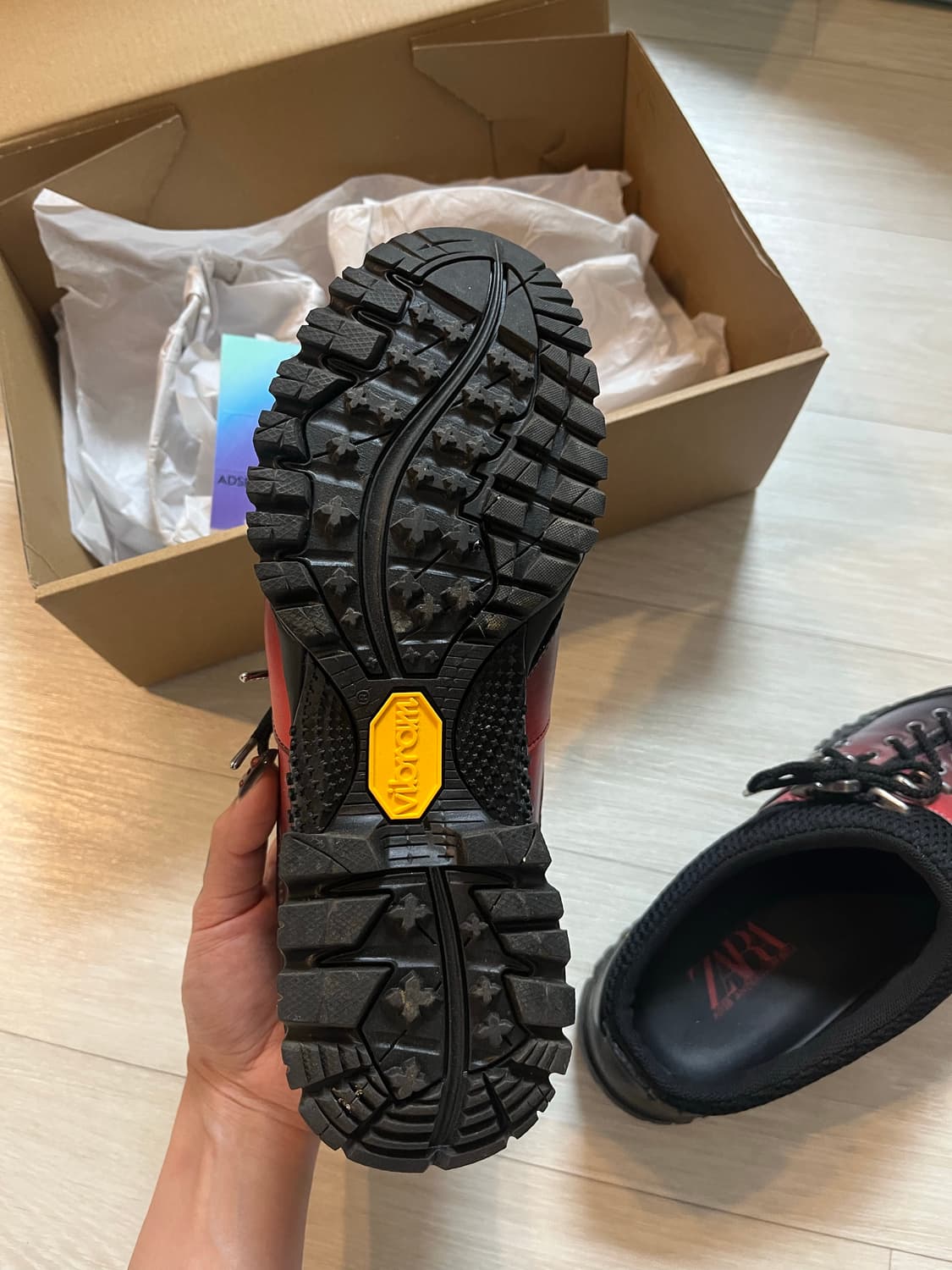 자라 x 앤더슨벨 클로그 레드 상품이미지3