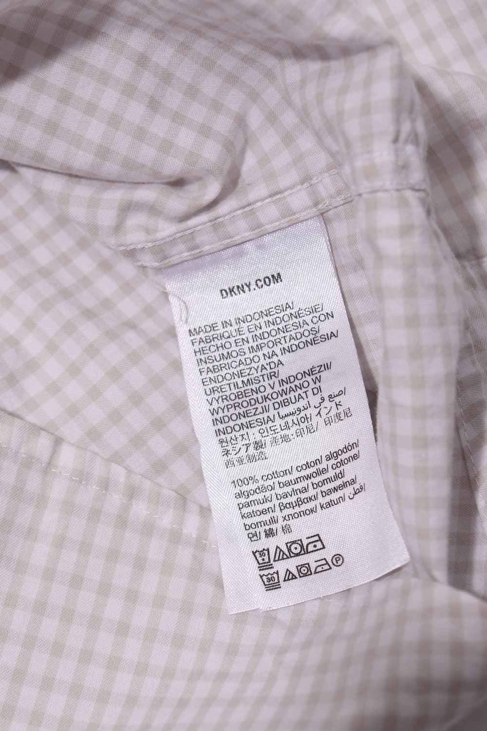 DKNY 깅엄 체크 셔츠 size L 상품이미지5