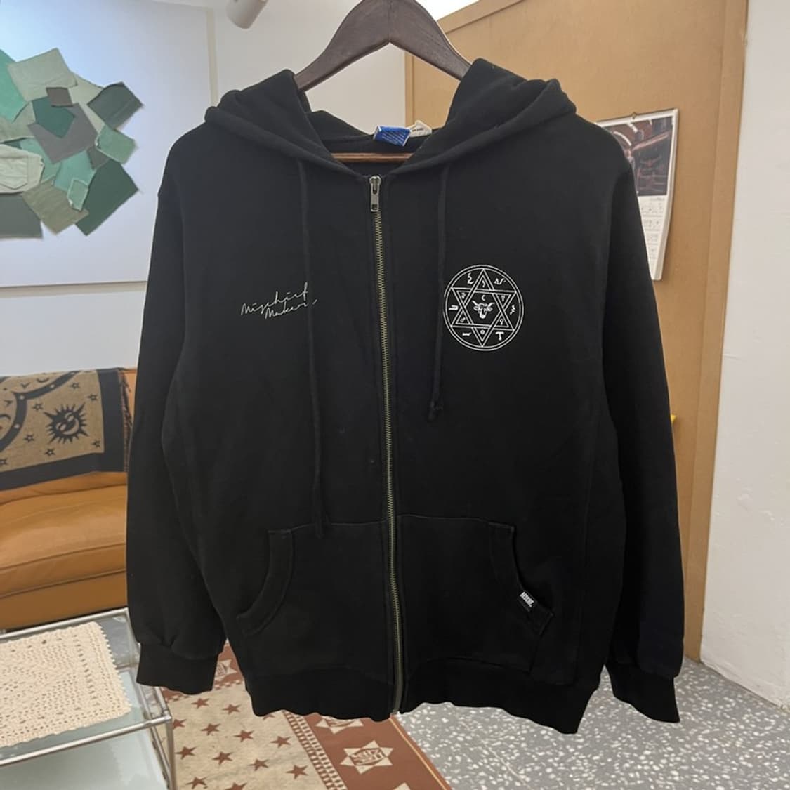 미스치프 스트릿 펑크 힙합 고딕 후드집업 FREE C10381 상품이미지3