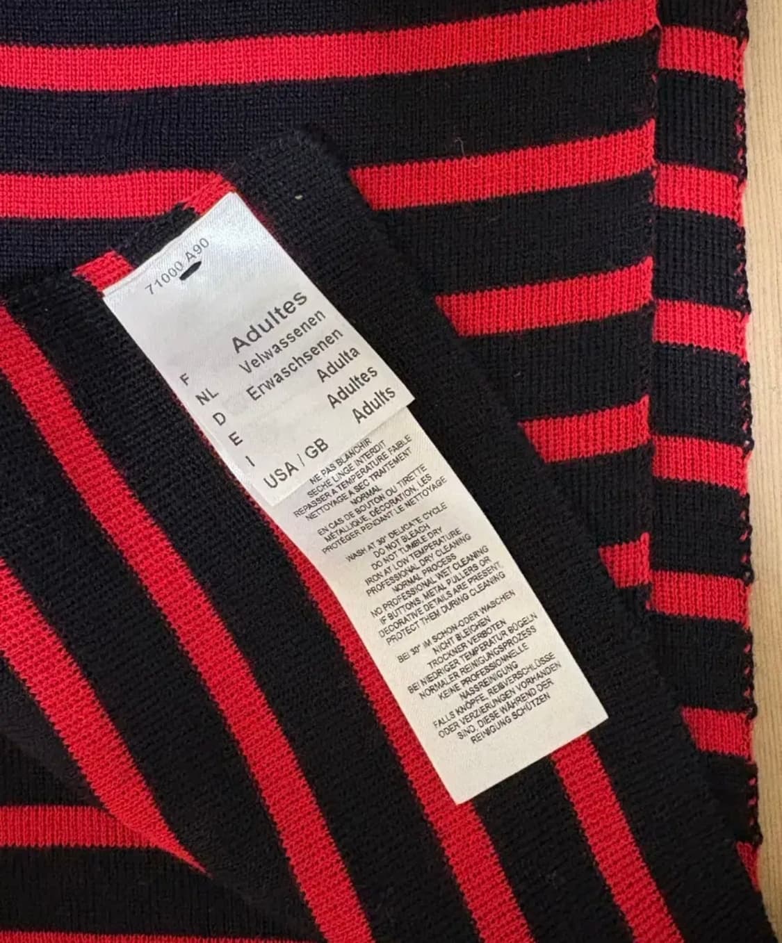 세인트제임스 NAVY TULIPE 두가이 스트라이프 머플러 상품이미지2