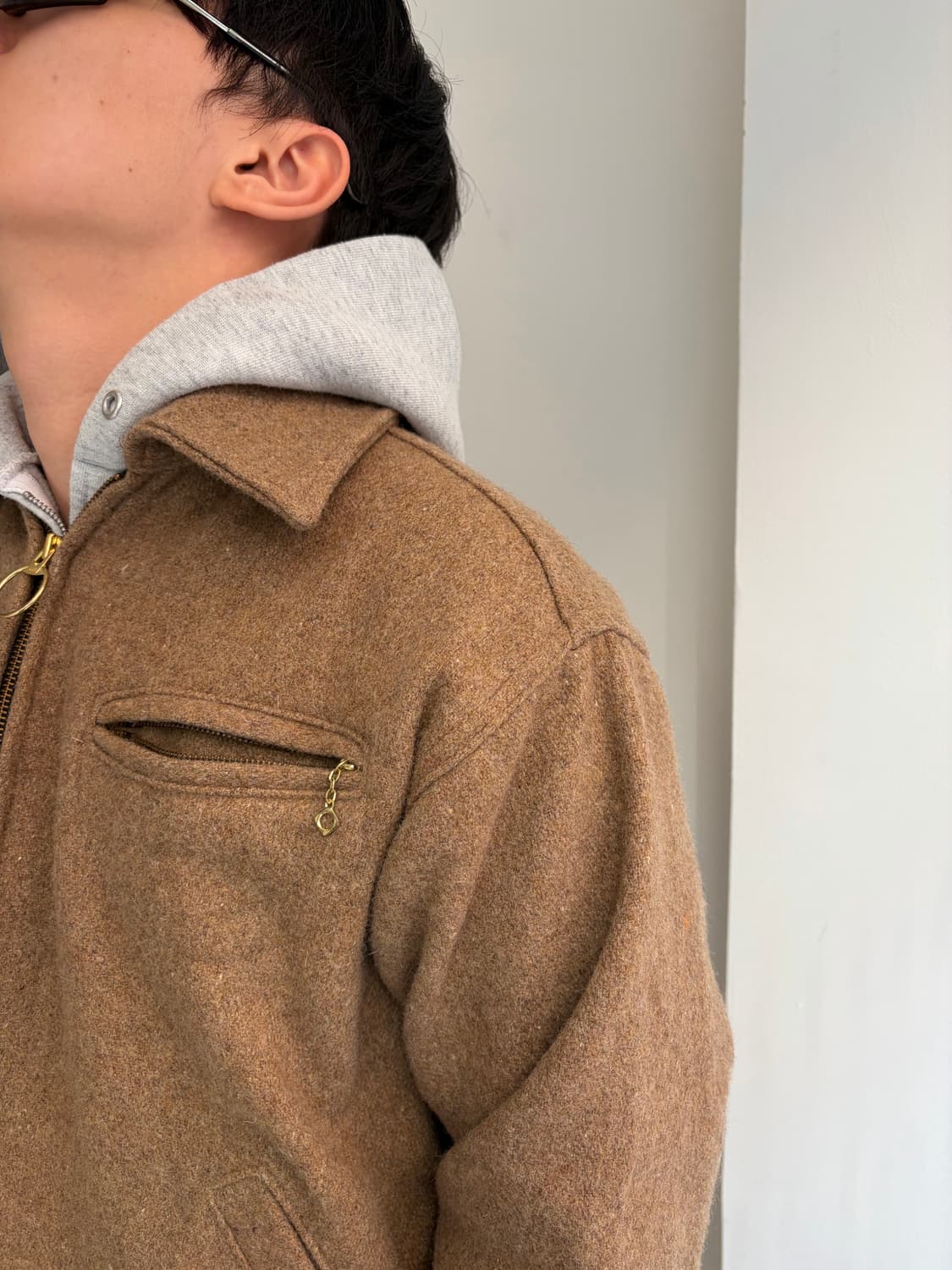 80-90’s Melton out-wear USA wool jacket 상품이미지4