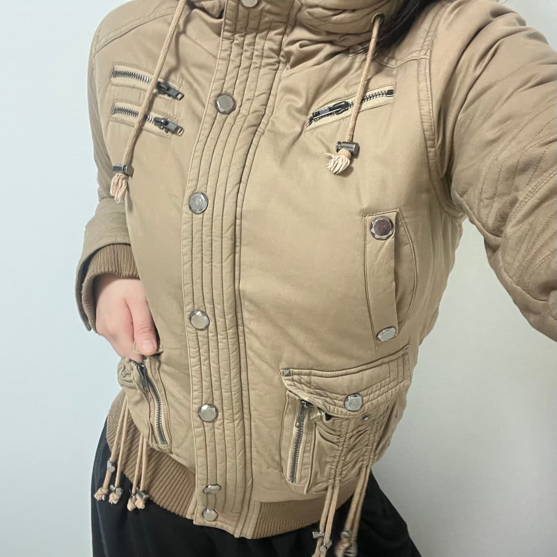 갸루깔 리즈리사 폭닥퍼안감 자켓 상품이미지2