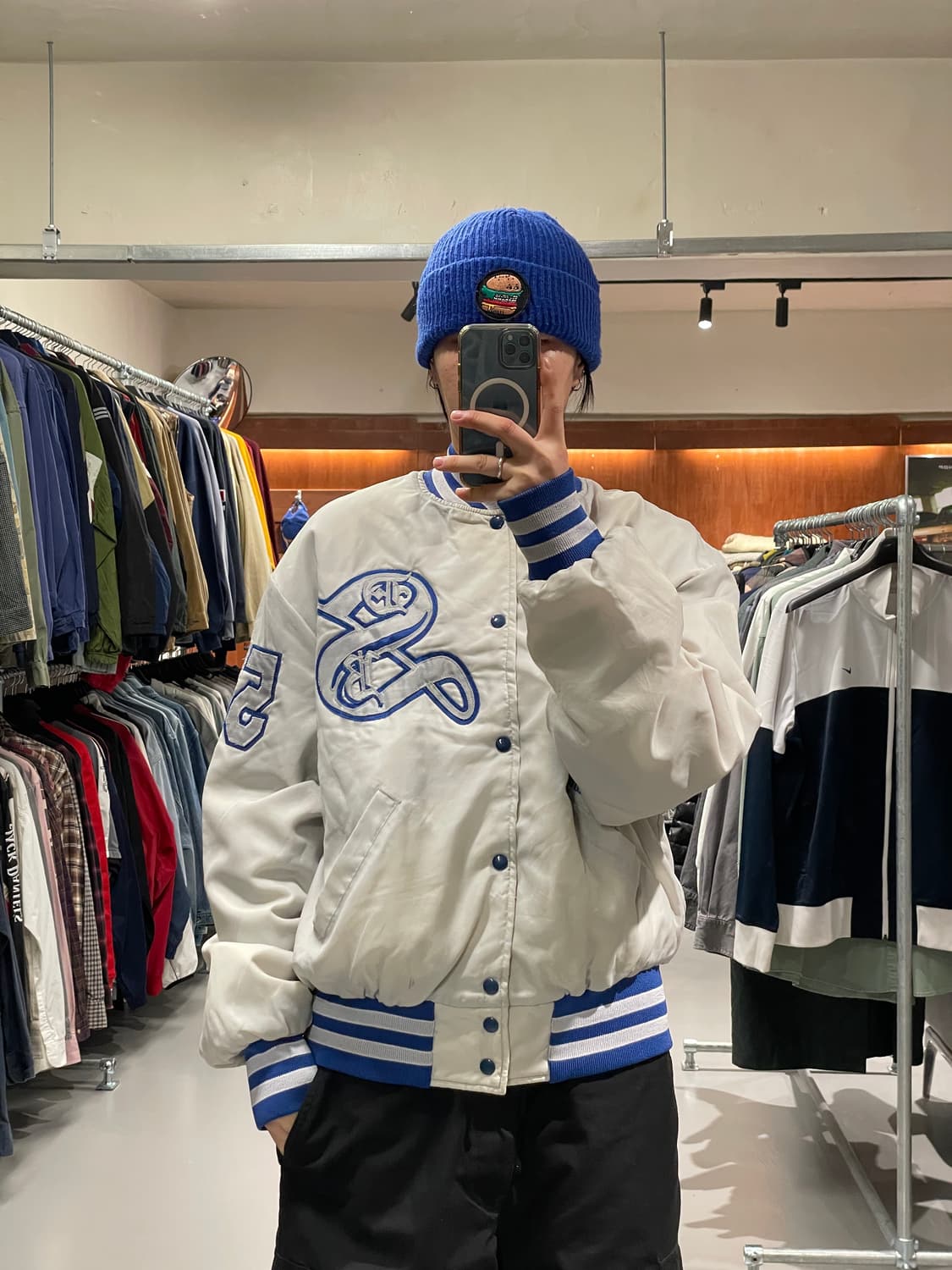 빈티지 베이스볼 나일론 자켓   상품이미지1