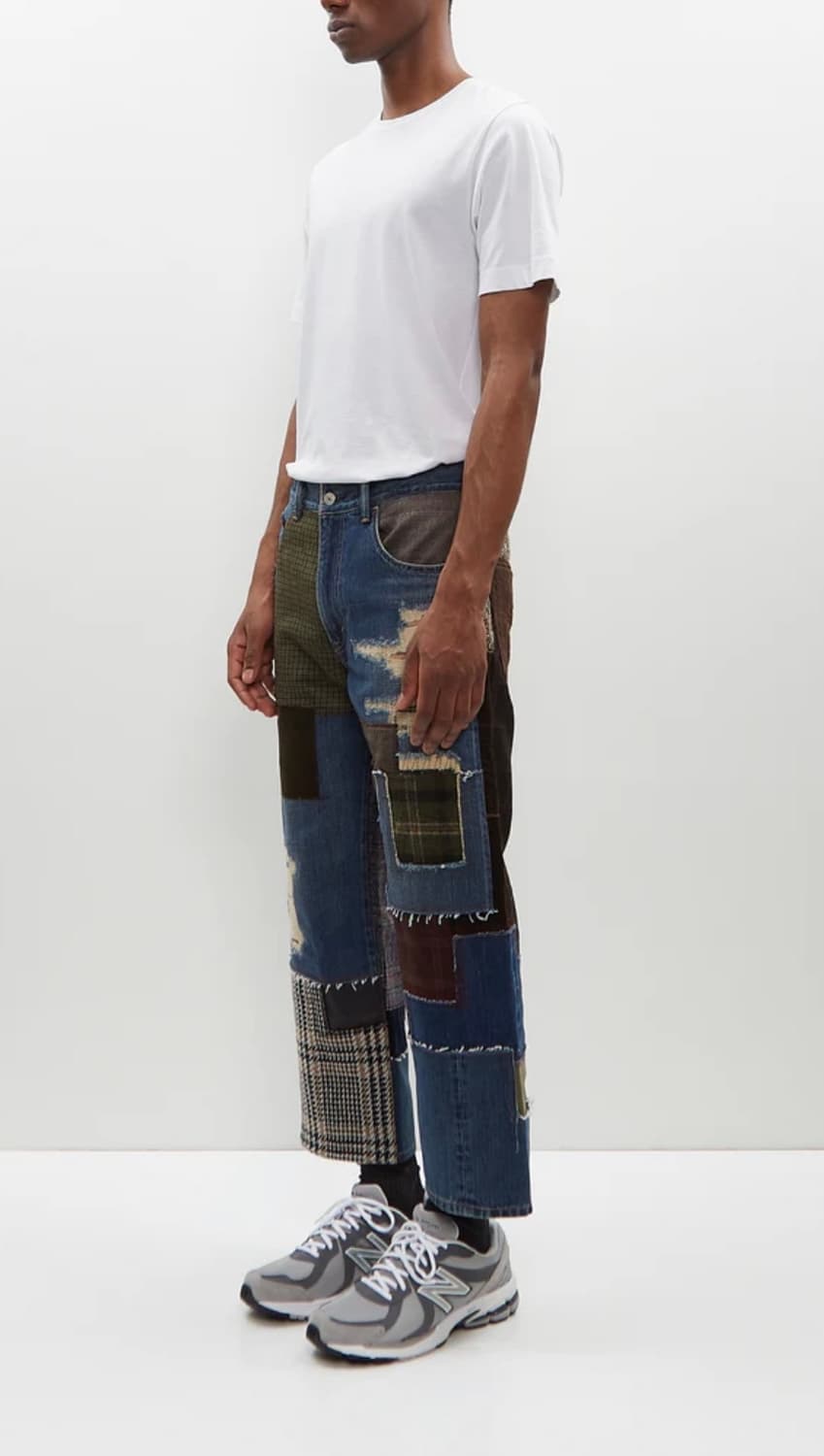 준야와타나베맨 24aw 패치워크 데님 상품이미지4