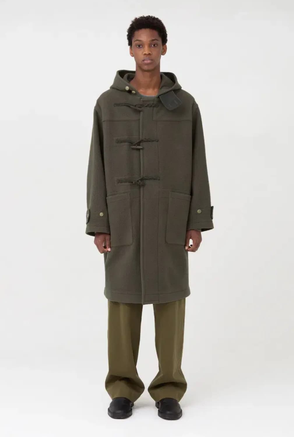 24FW 브라운야드 더플코트 올리브그레이 (3) 상품이미지1