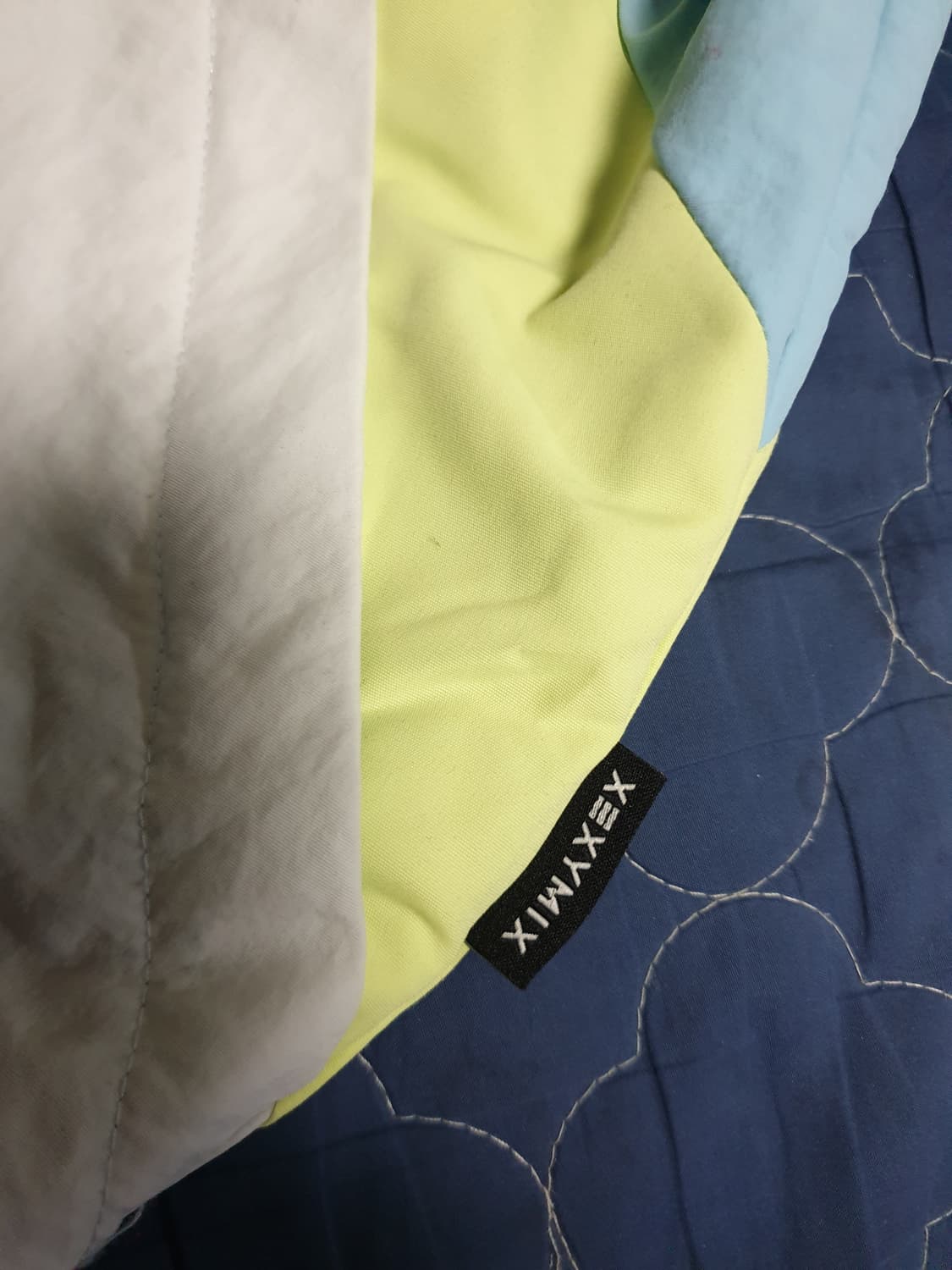 젝시믹스 22s 오버사이즈 배색 하프집업 바람막이 (S) 상품이미지4