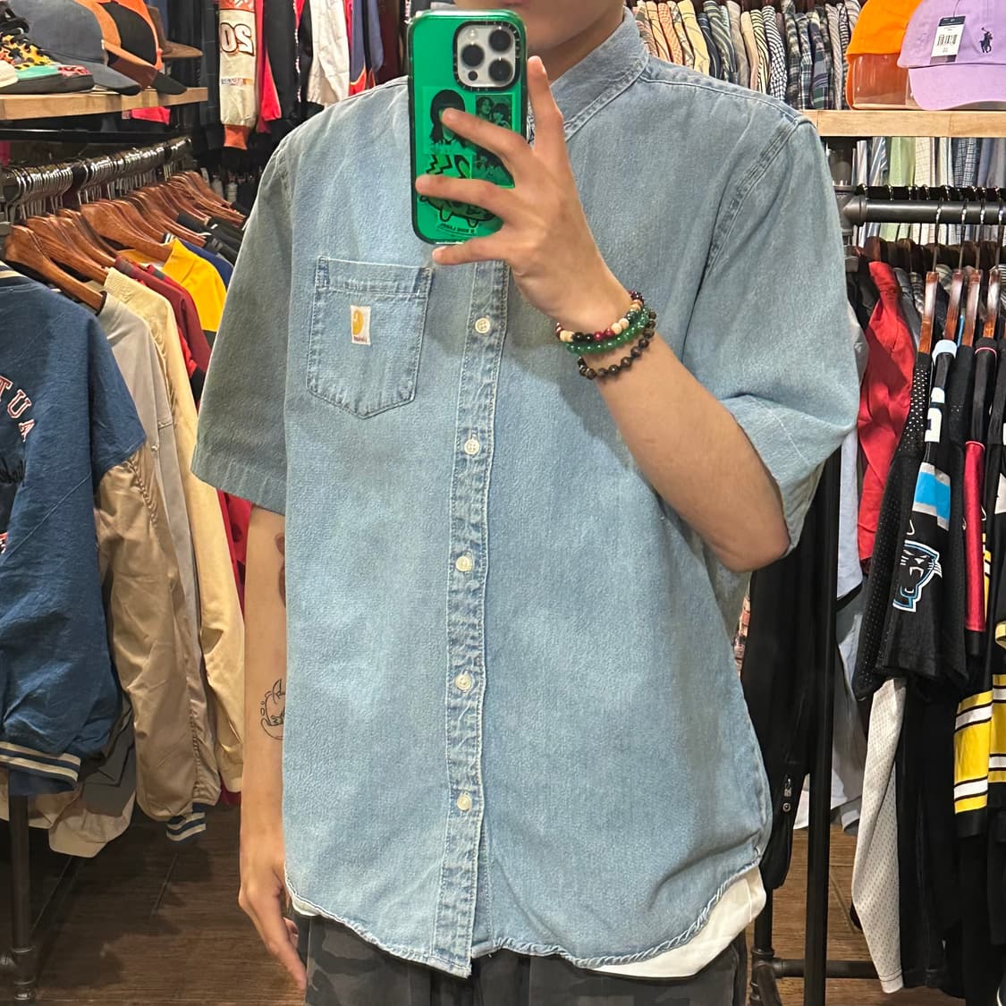 [HI] 칼하트 반팔 데님셔츠 상품이미지3