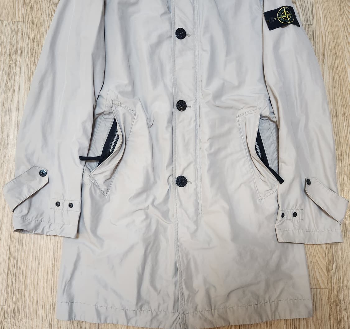 [정품] 스톤아일랜드 자켓 트렌치코트 베이지 L (남성용) 새상품 한정판 상품이미지4