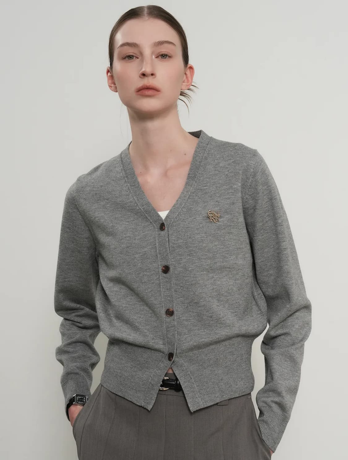 제너럴아이디어 GNRL 에센셜 가디간 그레이 상품이미지1