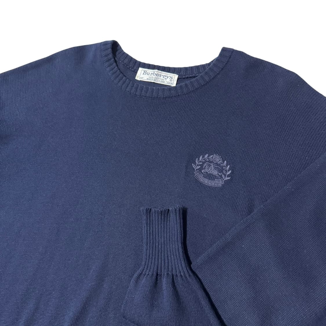 정품 버버리 네이비 월계수 면니트 상품이미지2