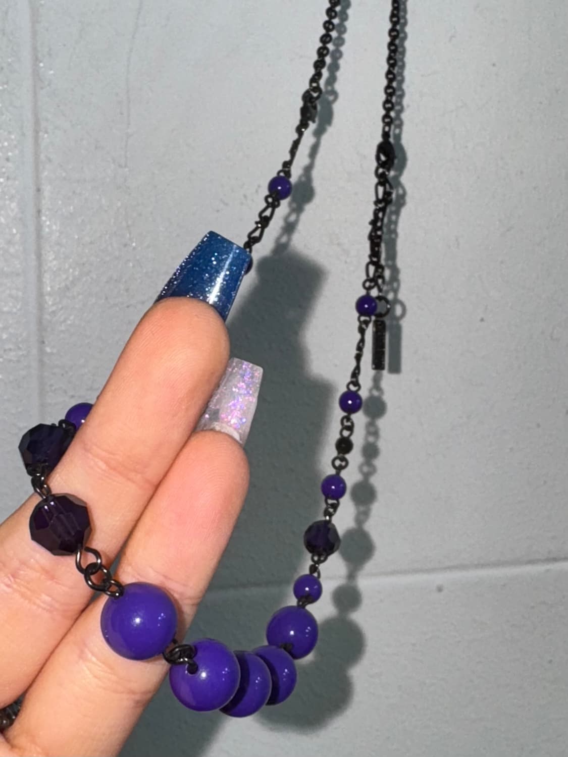 Anna Sui 안나수이 퍼플 오리엔탈 구슬 보석 목걸이 상품이미지2