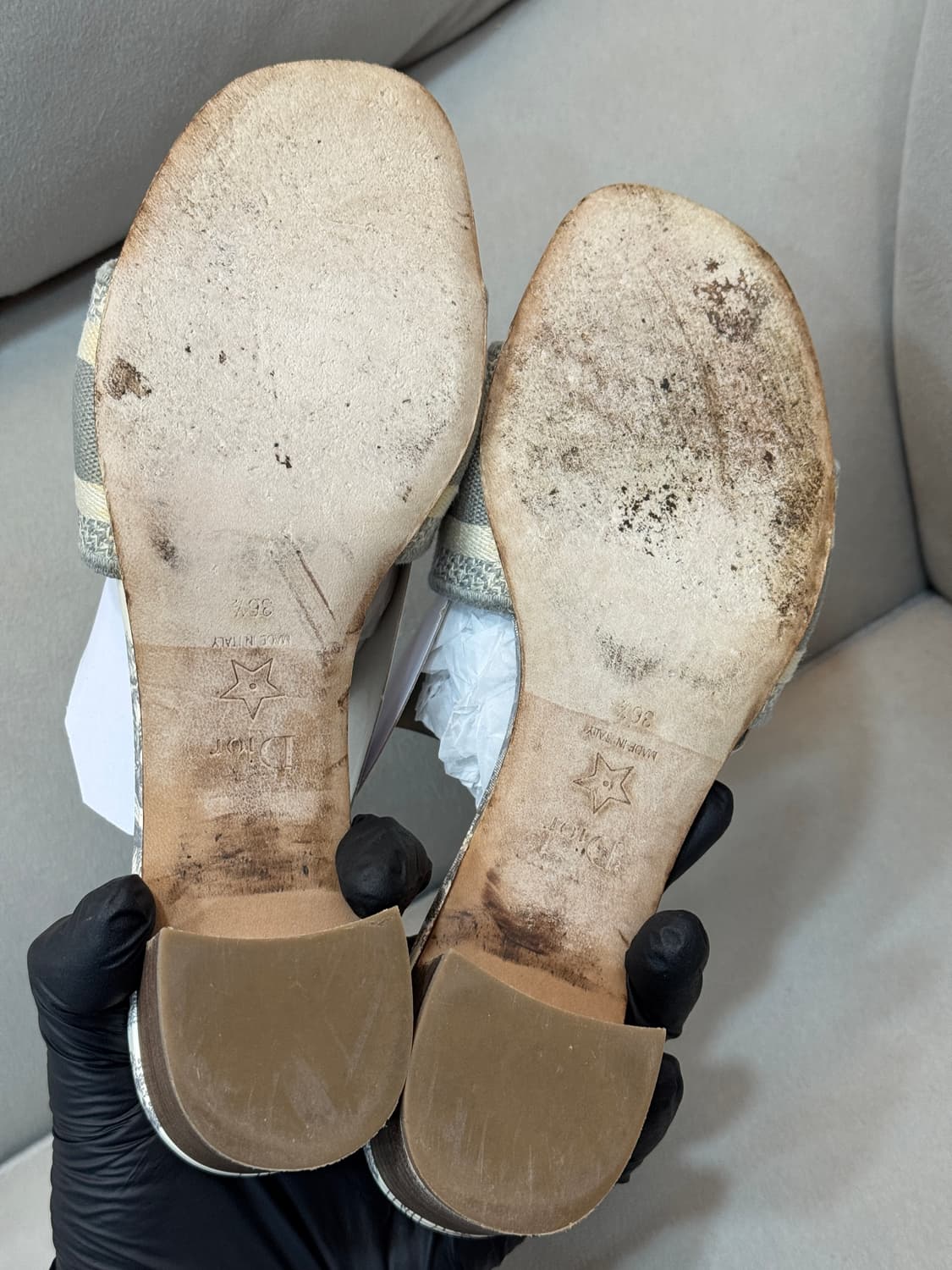 디올 디웨이 뮬 슬리퍼 36.5사이즈 상품이미지4