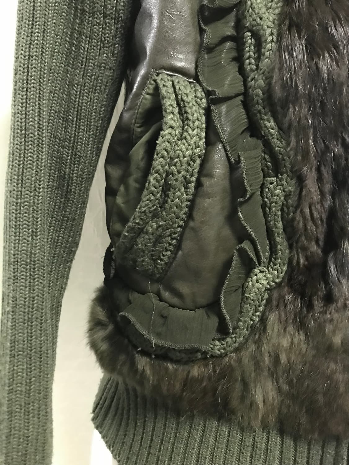 빈티지 페어리 y2k 래빗퍼 니트 투웨이 하이넥 집업 상품이미지6