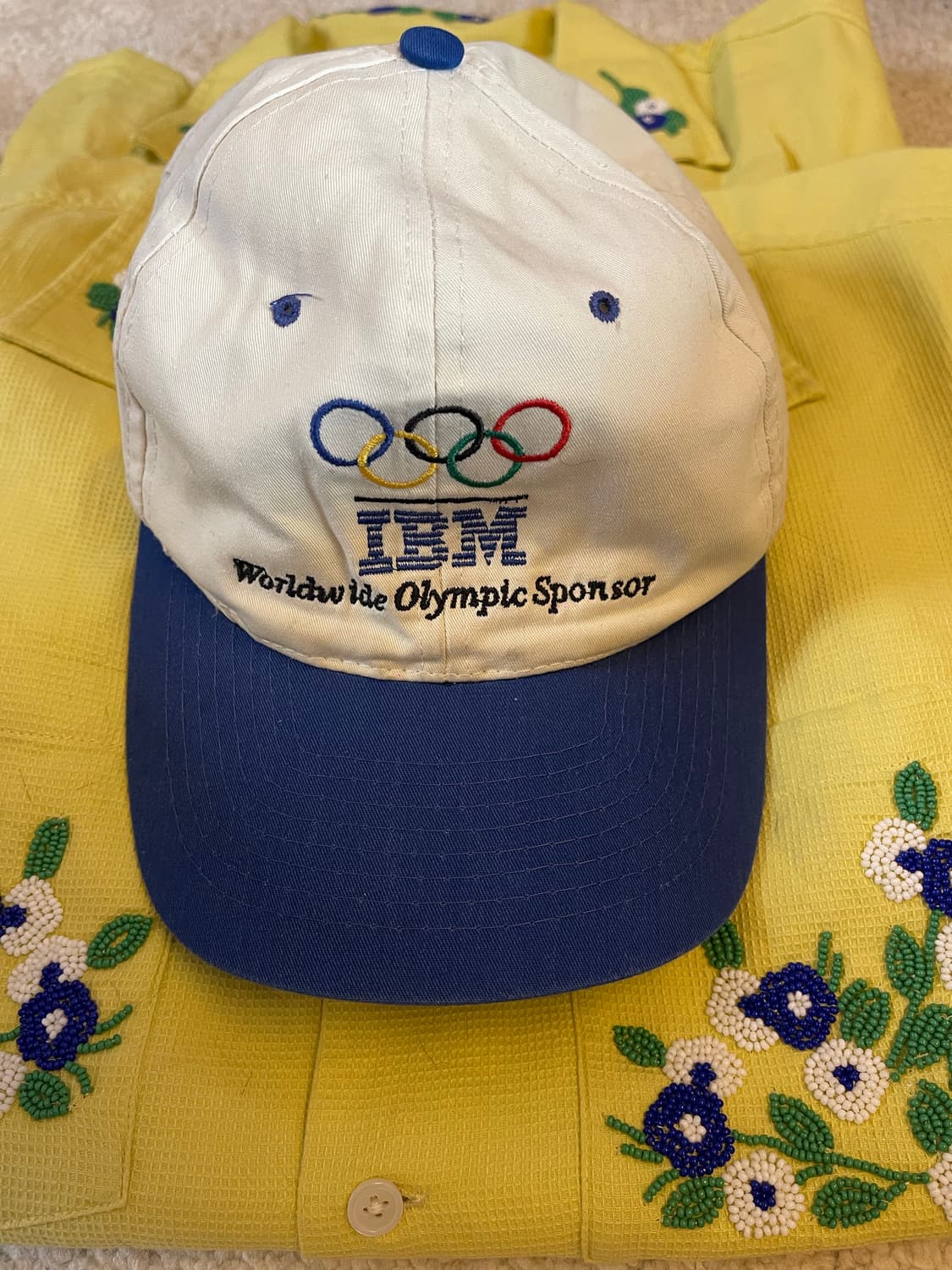 IBM 올림핏 스폰서 모자 햇 OS 상품이미지2