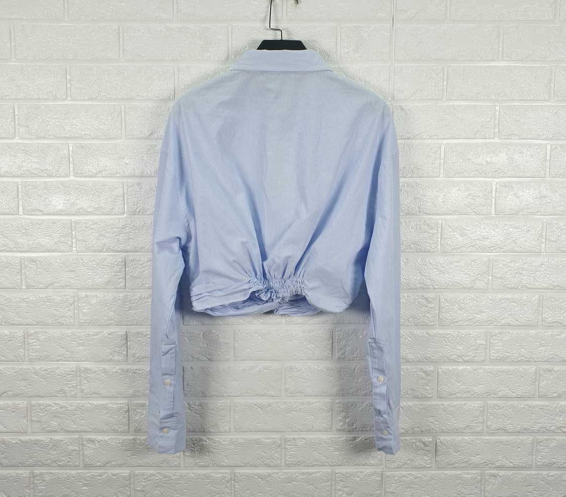 [M]자라 스트라이프 꼬임 크롭 셔츠 (새상품) 상품이미지3