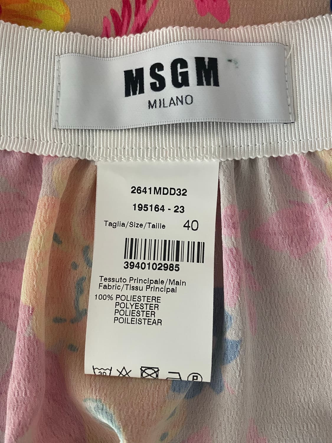 MSGM 플라워패턴 스커트(40) 상품이미지9