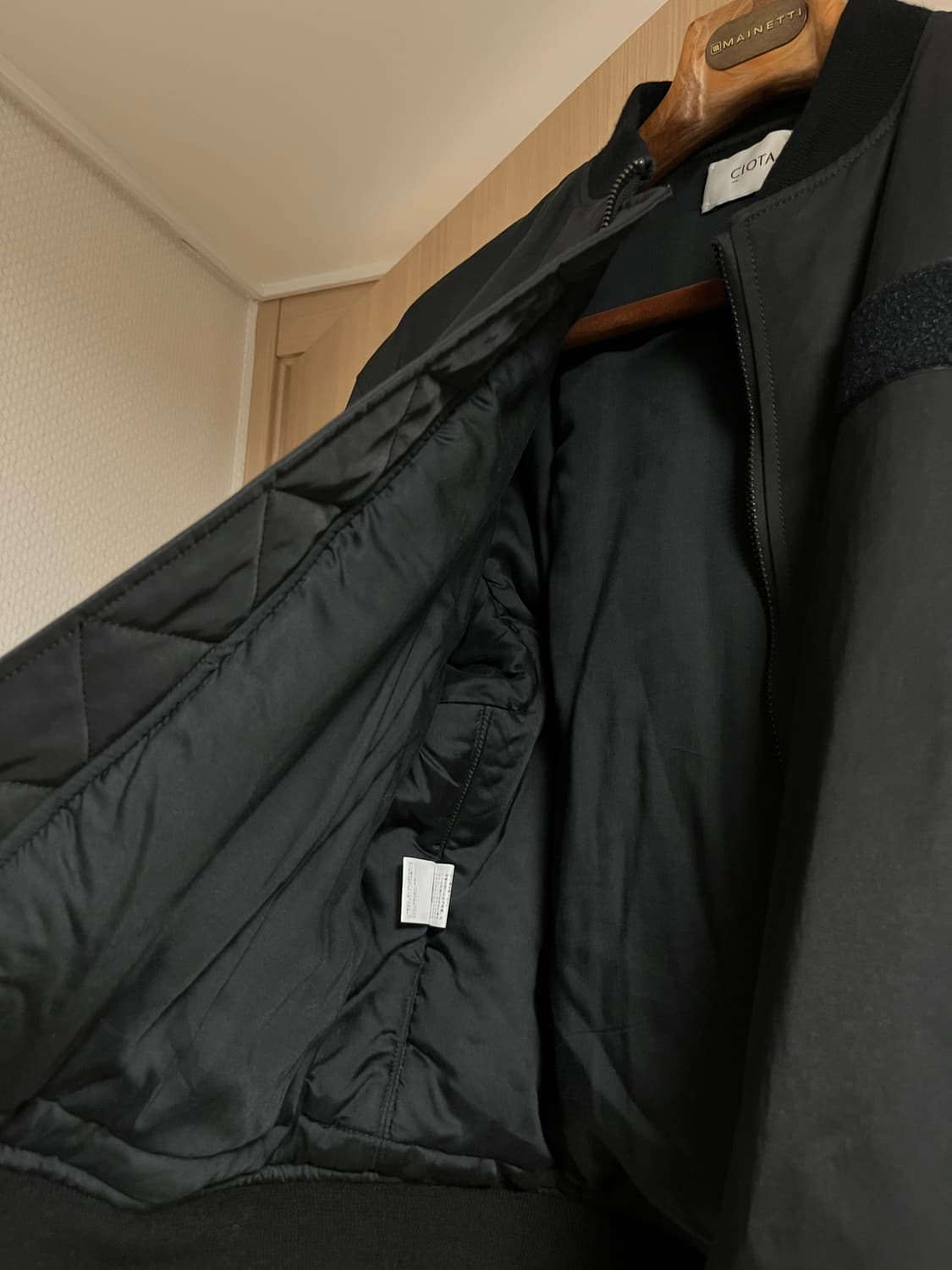 시오타 MA-1 24FW 블랙 5사이즈 (6 교환) 상품이미지3