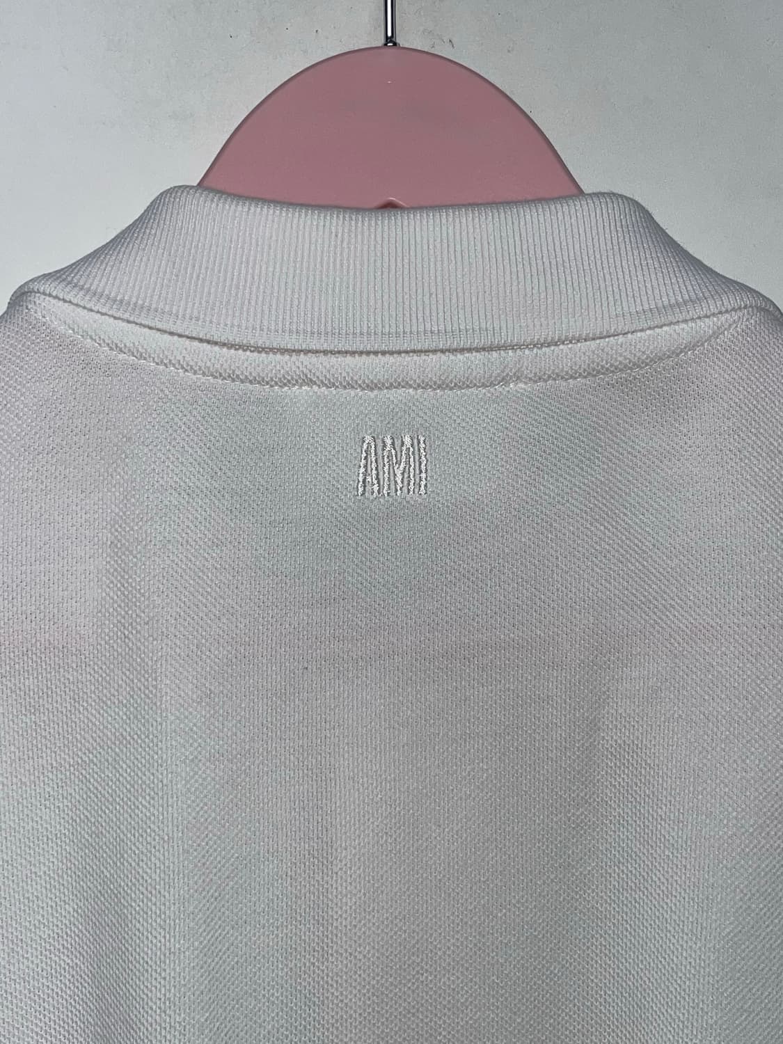 아미 스몰 하트 화이트 반팔 폴로티 상품이미지6