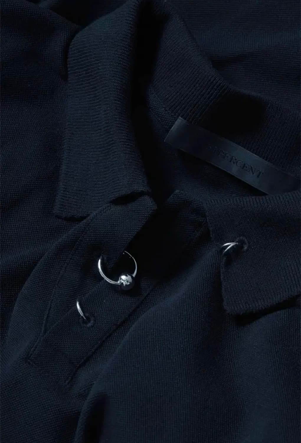 51퍼센트 Pierce Daddy PK T-Shirt 블랙 (M) 새상품 상품이미지3