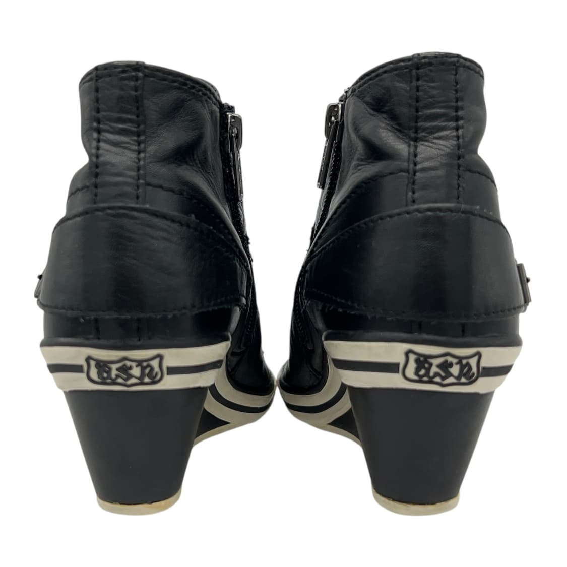 240 W 아쉬 웨지힐 스니커즈 레더 블랙 (EU37) 상품이미지5