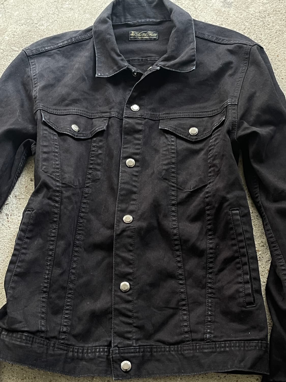 (Japanese vintage)black denim jacket 상품이미지2