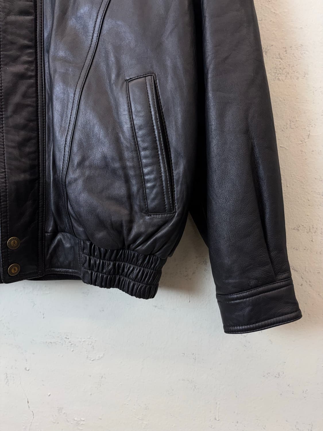 빈티지 리얼레더 봄버 자켓 상품이미지3