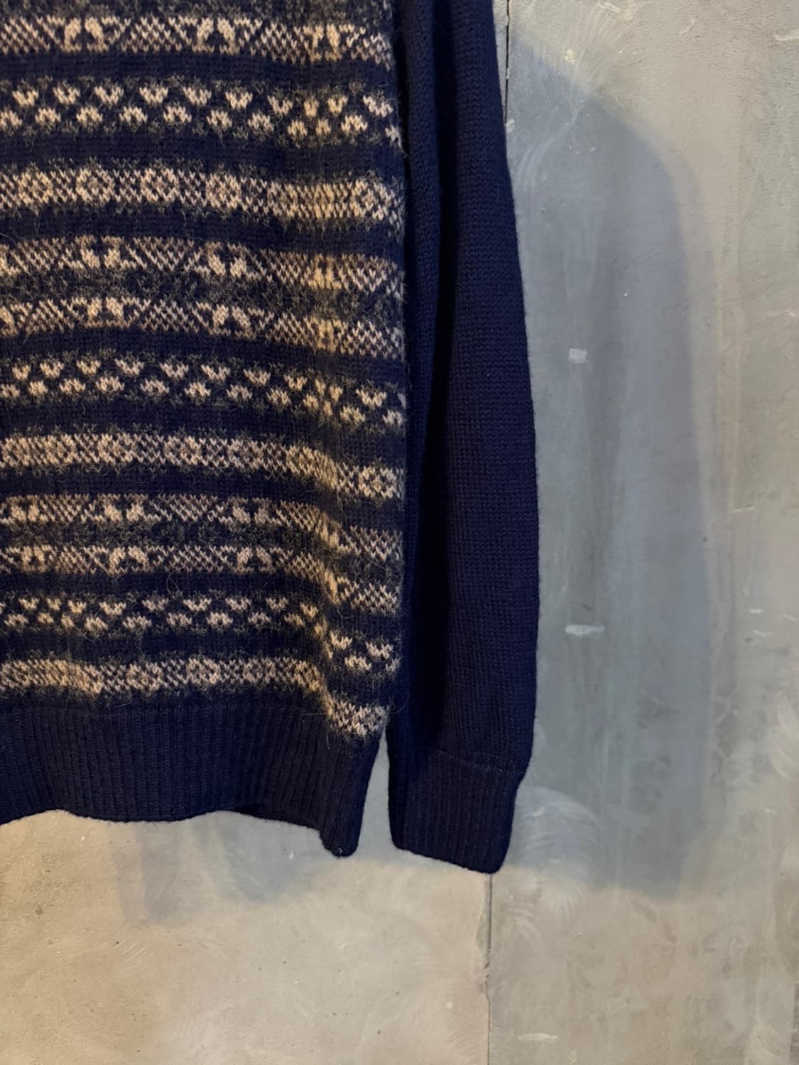 아페쎄 모호크넥 페어아일 니트 100 상품이미지6