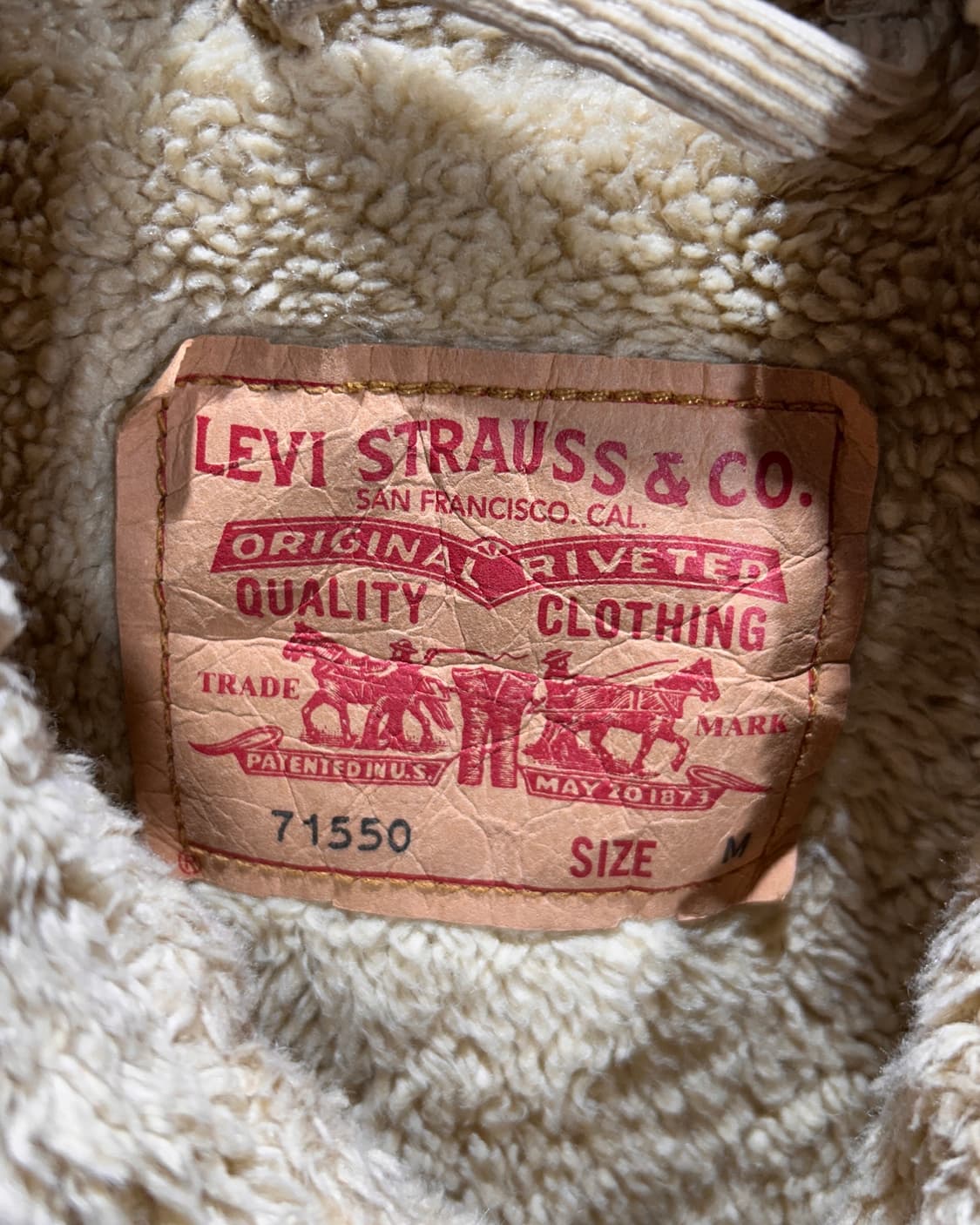 M 리바이스 쉐르파 베이지 양털 코듀로이 자켓  상품이미지5