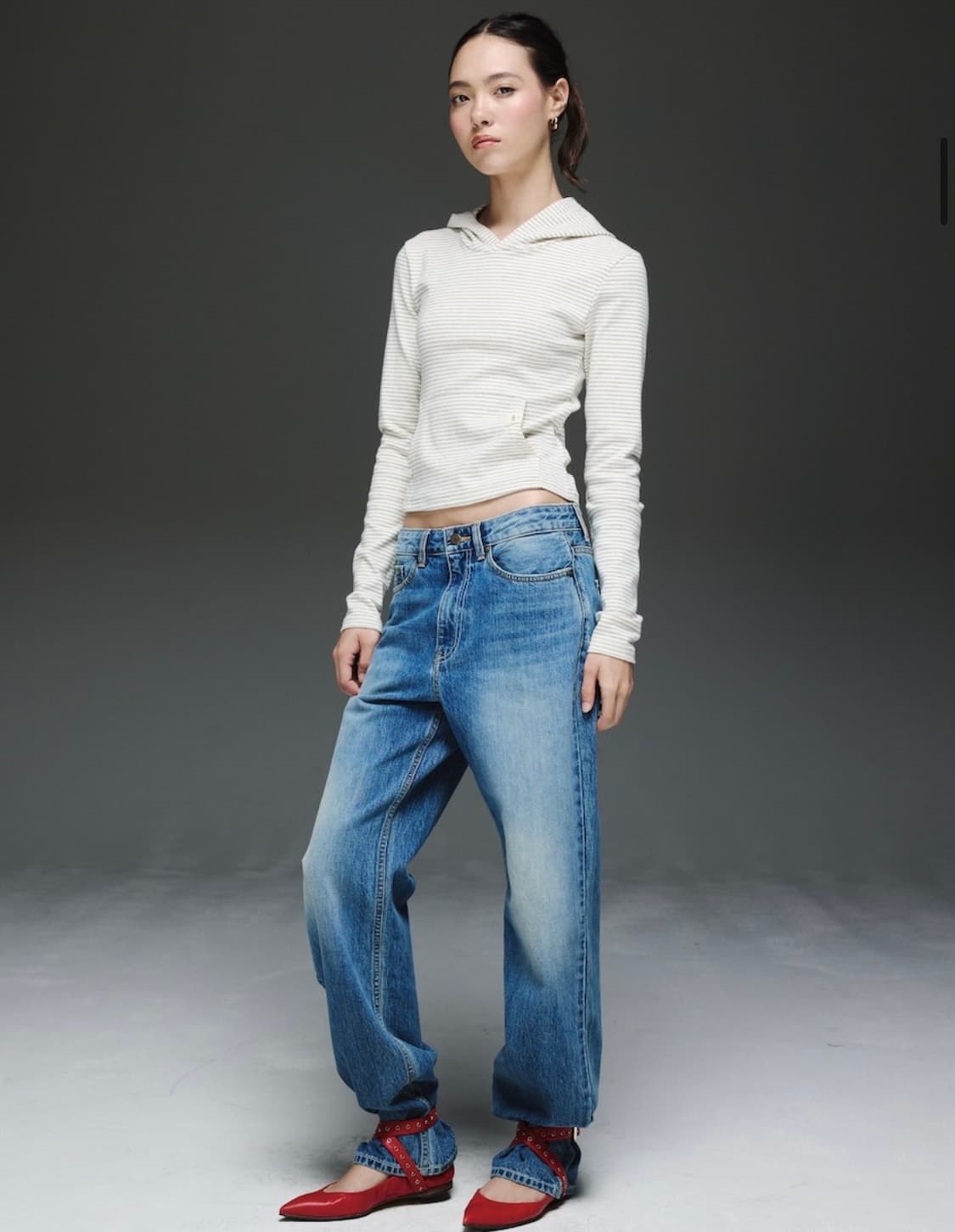 글로니 엠마 진 glowny emma jeans (blue, m) 상품이미지1