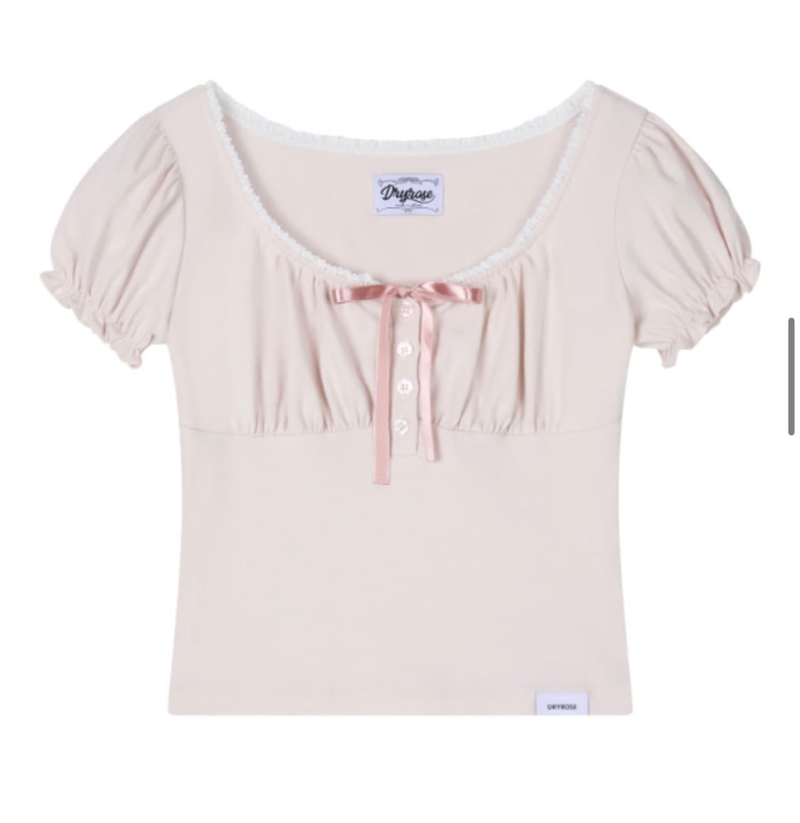 드라이로즈 도로시 셔링탑 핑크 상품이미지1