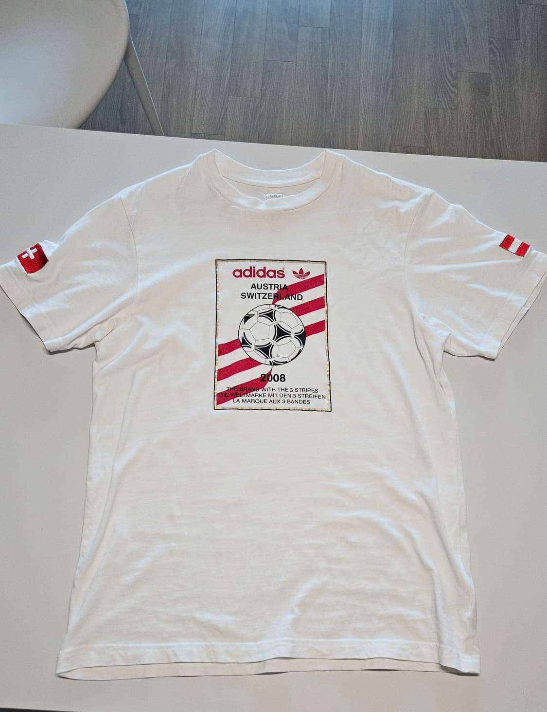 아디다스 2008 스위스-오스트리아 유로 월드컵 티셔츠 상품이미지1