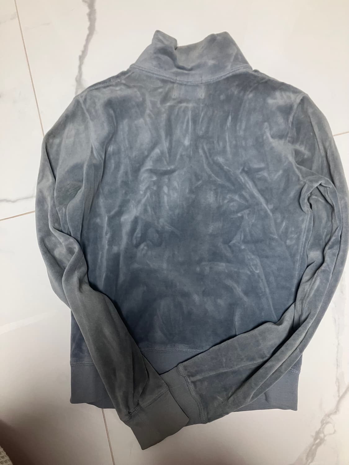 Y2K 쥬시꾸뛰르 벨루어 하이넥 집업 S 트랙수트 상품이미지2