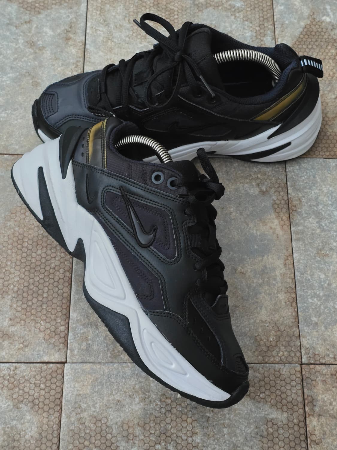 (235)나이키 m2k 테크노 블랙 오일 그레이 상품이미지7