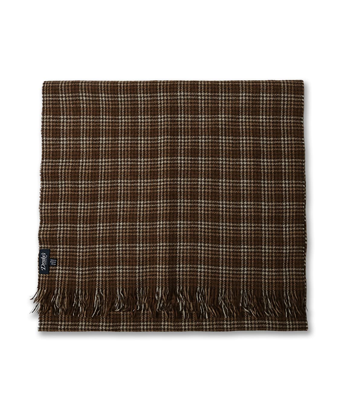 드레익스 [Drake's] 빈티지 클래식 체크 캐시미어 100 머플러 상품이미지2