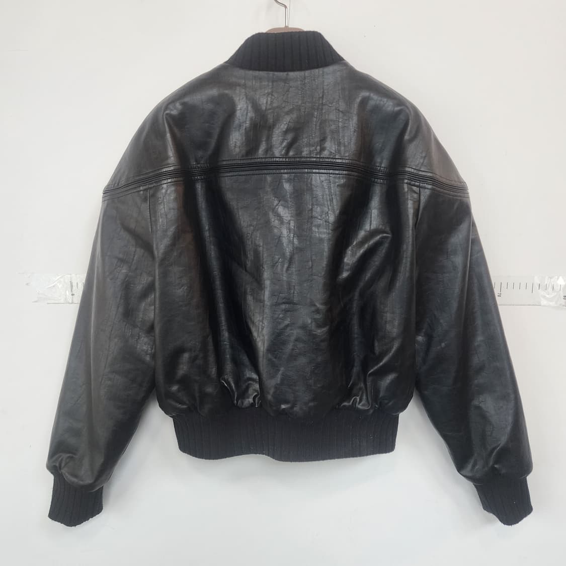 스튜디오 톰보이 블랙 레더 봄버 자켓 상품이미지8