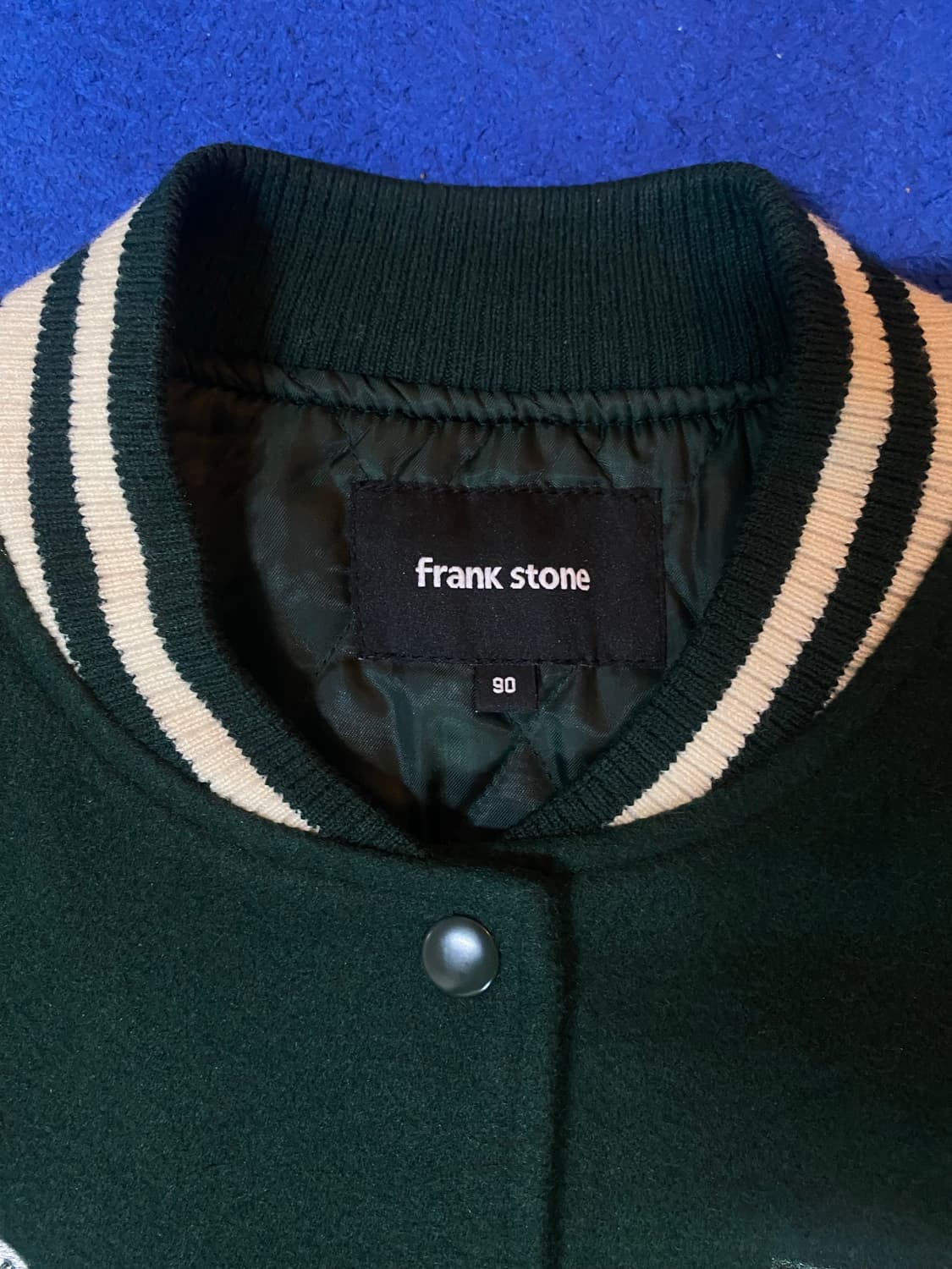 Frankstone 프랭크스톤 그린 Bonheur 바시티 자켓 야구 점퍼 상품이미지2